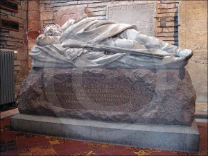 John Rae is buried in St Magnus Cathedral, Orkney
