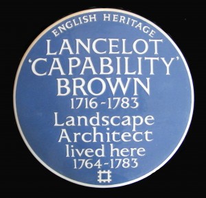 Blue plaque remembers Capability Brown Blue plaque remembers Capability Brown