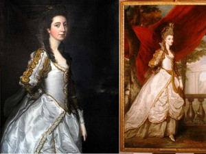 The paintings of Susanna ‘Suky’ Trevelyan and Charlotte Walpole, the Countess of Dysart. Pic NT